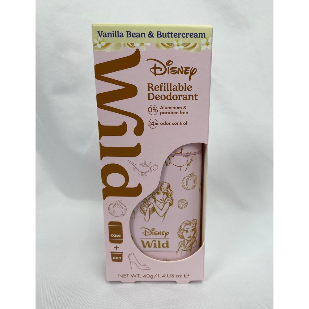 Wild Refillable Deodorant Disney Princess Vanilla Bean & Buttercream 1.4oz